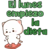 El lunes
empiezo
dieta