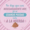 No digo que sea
NECESARIAMENTE HOY,
pero
CUANDO PUEDAS
voto
A LA MIERDA
I
puterful