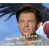looking for where
I asked for ur opinion
