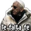 Te falta fé