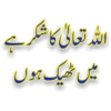 اللہ تعالی کا شکر ہے
میں ٹھیک ہوں