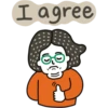 Girl with Green Glasses 12