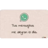 Tus mensajitos
me alegran el día.
LO