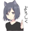 Cat girls sticker 13