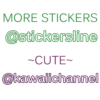 MORE STICKERS
@stickersline
~CUTE~
@kawaiichannel