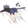 Cat girls sticker 21