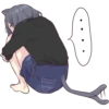 Cat girls sticker ENG 29