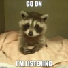 imgflip.com
GO ON
I'M LISTENING
