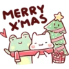 Lazynfatty - Christmas Cat :: @line_stickers 13