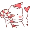 Lazynfatty - Christmas Cat :: @line_stickers 17
