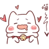 Lazynfatty - Christmas Cat :: @line_stickers 22