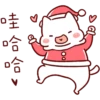 Lazynfatty - Christmas Cat :: @line_stickers 24