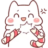 Lazynfatty - Christmas Cat :: @line_stickers 30
