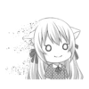Fluffy White Cat Girl 5