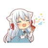 Fluffy White Cat Girl 7