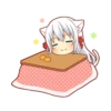 Fluffy White Cat Girl 17