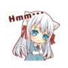 Fluffy White Cat Girl 20