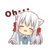 Fluffy White Cat Girl 21