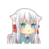 Fluffy White Cat Girl 29