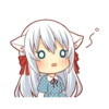 Fluffy White Cat Girl 30