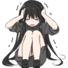 Girl with black hair long TL-EDIT 21