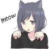 Cat girls sticker ENG 20