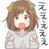 Dog girls sticker 12