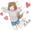 Dog girls sticker 21