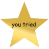 you tried