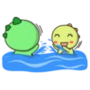 Kawaii Dino and friend 6