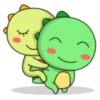Kawaii Dino and friend 8
