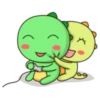 Kawaii Dino and friend 9