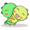 Kawaii Dino and friend 10