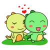 Kawaii Dino and friend 12