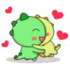 Kawaii Dino and friend 24