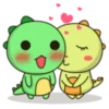 Kawaii Dino and friend 30