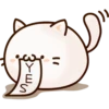 Sticker of a round and pretty cat 6