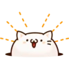 Sticker of a round and pretty cat 16
