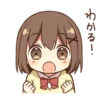 Friendly girl sticker by Kurata Rine 13