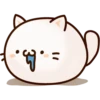 Sticker of a round and pretty cat 18
