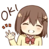 Friendly girl sticker by Kurata Rine 30