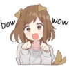 Dog girls sticker 10