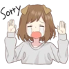 Dog girls sticker 14