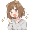Dog girls sticker 15