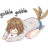 Dog girls sticker 16