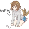 Dog girls sticker 22