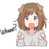 Dog girls sticker 23