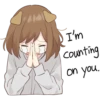 Dog girls sticker 28