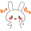Rabbit sticker set 7