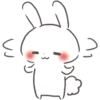Rabbit sticker set 15